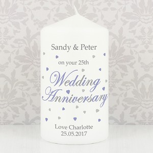 Special Anniversary Personalised Candle