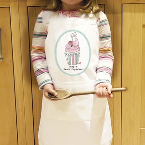 Vintage Pastel Cupcake Personalised Kids Apron