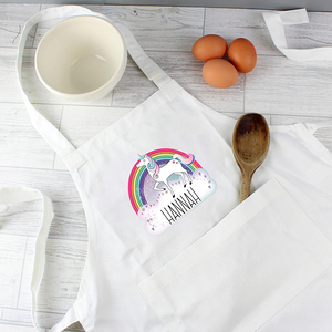 Unicorn Kids Personalised Apron