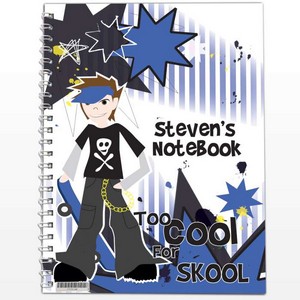 Too Cool Boy Personalised A5 Notebook