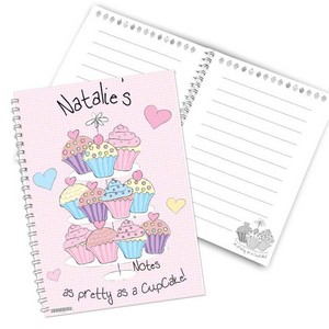 Cupcake Personalised A5 Notebook