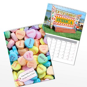 Sweets A4 Personalised Wall Calendar