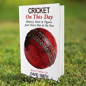 Cricket On This Day Personalised Book