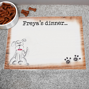 Scribble Dog Personalised Placemat