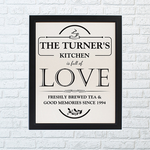 Full of Love Personalised Framed Print