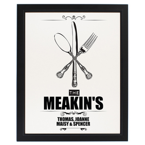  Cutlery Personalised Framed Print