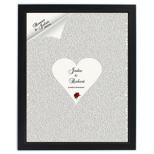 Romeo & Juliet Personalised Framed Poster 