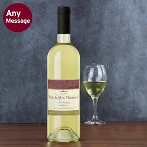 Traditional Personalised Label White Wine