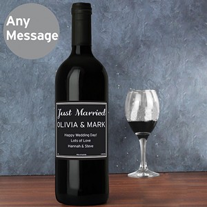 Classic Personalised Label Red Wine