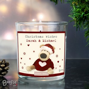 Boofle Christmas Love Scented Personalised Jar Candle