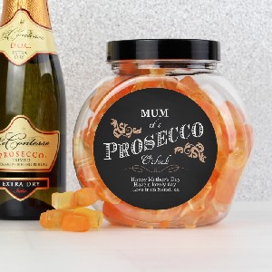 'It's Prosecco O'Clock' Prosecco Gummies & Personalised Jar