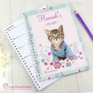 Rachael Hale Cute Kitten Personalised A5 Diary
