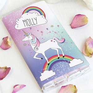 Unicorn Personalised Chocolate Bar