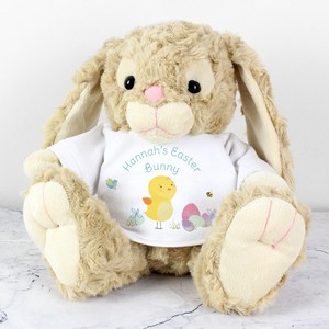 Cute Personalised (Any Message) Easter Meadow T-Shirt Bunny