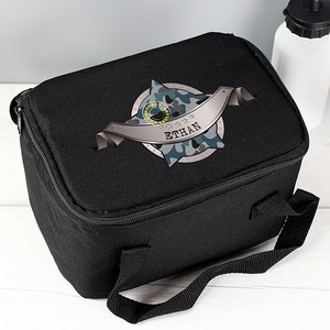  Army Camo Black Personalised Lunch Bag