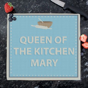 Baker Personalised Glass Chopping Board