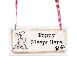Wooden Personalised Dog Sign