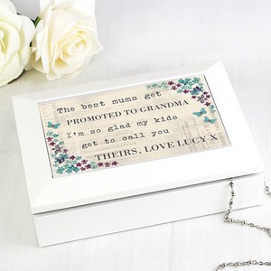 Forget me not Personalised Jewellery Box (Any Message)