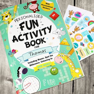 Children's Personalised Activity Book with Stickers