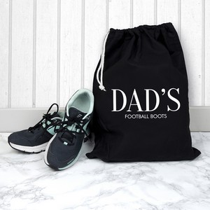 Black Personalised  (Any Message) Boot Bag