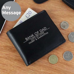 Classic Personalised (Any Message) Leather Wallet