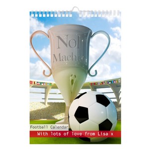 A4 Personalised Football Wall Calendar