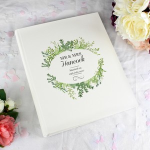 Fresh Botanical Personalised (Any Message) Traditional photo Album