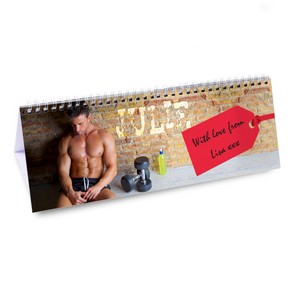 Hot Hunks Personalised Desk Calendar