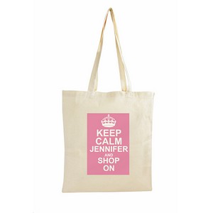 Keep Calm Personalised (Any Message) Cotton Bag