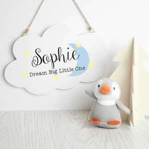 Keep Dreaming Cloud Personalised Wall Hanging Plaque