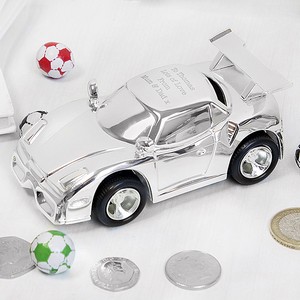 Racing Car Personalised Money Box