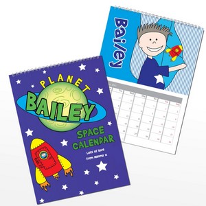 A4 Personalised Space Wall Calendar