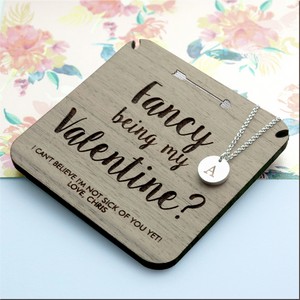 Will You Be My Valentine Personalised Necklace & Keepsake