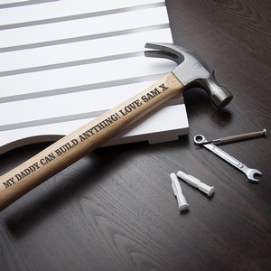 Wooden Personalised (Any Message) Hammer