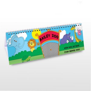 Zoo Personalised Desk Calendar