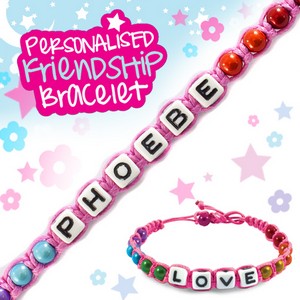 Girls Personalised Friendship Bracelet:- Phoebe