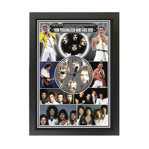 Queen Personalised Icon Framed Clock