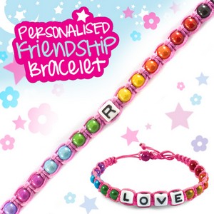 Girls Personalised Friendship Bracelet:- R