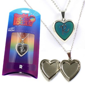 Colour Changing Personalised Mood Locket Necklace:- R