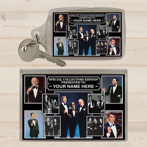 Rat Pack Personalised Icon Keyring and Magnet set
