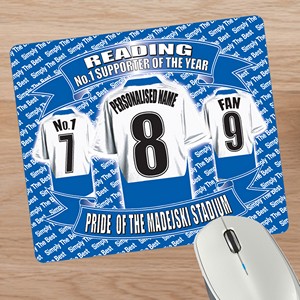 Reading Football Shirt Personalised Mouse Mat