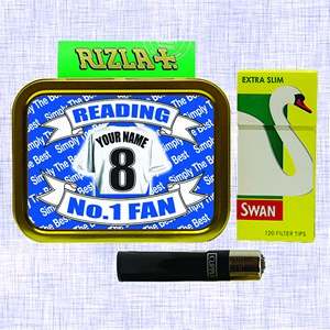 Reading Football Shirt Personalised Tobacco Tin & Products