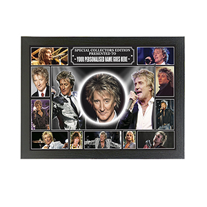 Rod Stewart  Personalised Icon Framed Picture