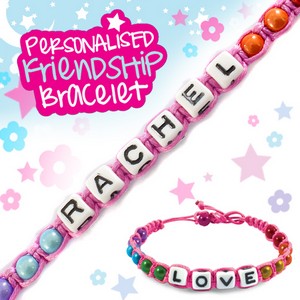 Girls Personalised Friendship Bracelet:- Rachel