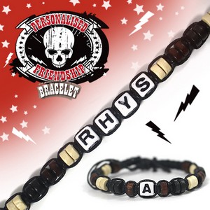 Boys Personalised Friendship Bracelet:- Rhys