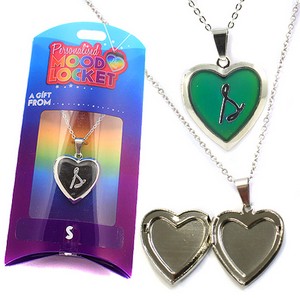 Colour Changing Personalised Mood Locket Necklace:- S