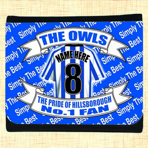 Sheffield Wednesday Football Shirt Personalised Wallet 