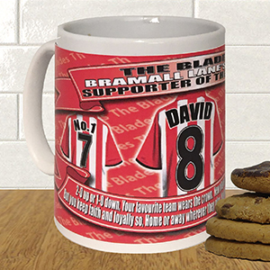 Sheffield United  Personalised Football Shirt Mug