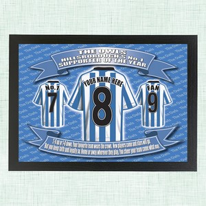 Sheffield Wednesday  Personalised Football Shirt Picture