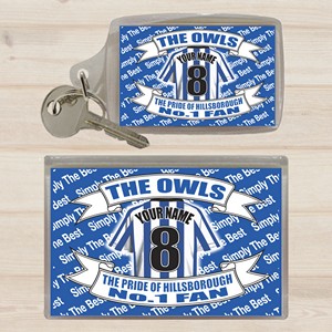 Sheffield Wednesday Personalised Keyring and Magnet Set